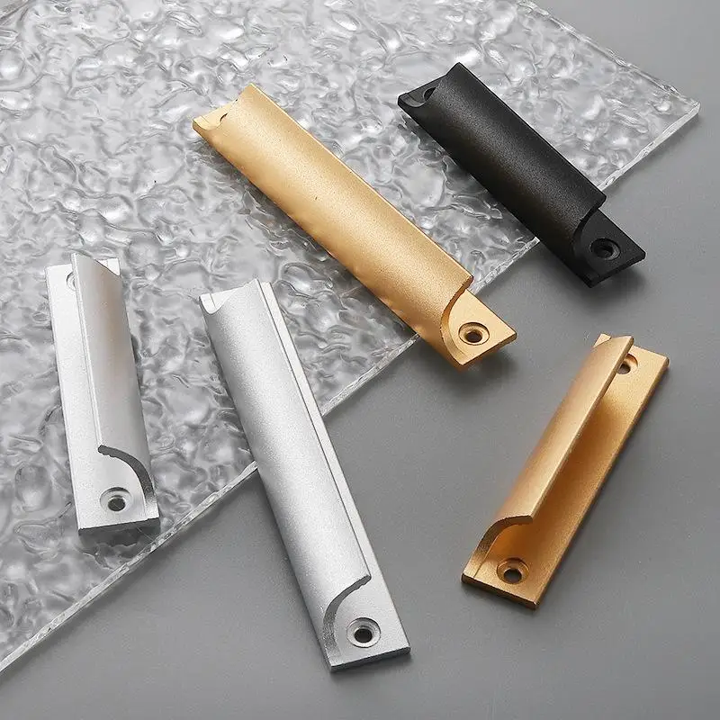 

Цельная дверная ручка из алюминиевого сплава, мебельная ручка, фурнитура, двухтактная ручка для балконных ворот, оконные ручки