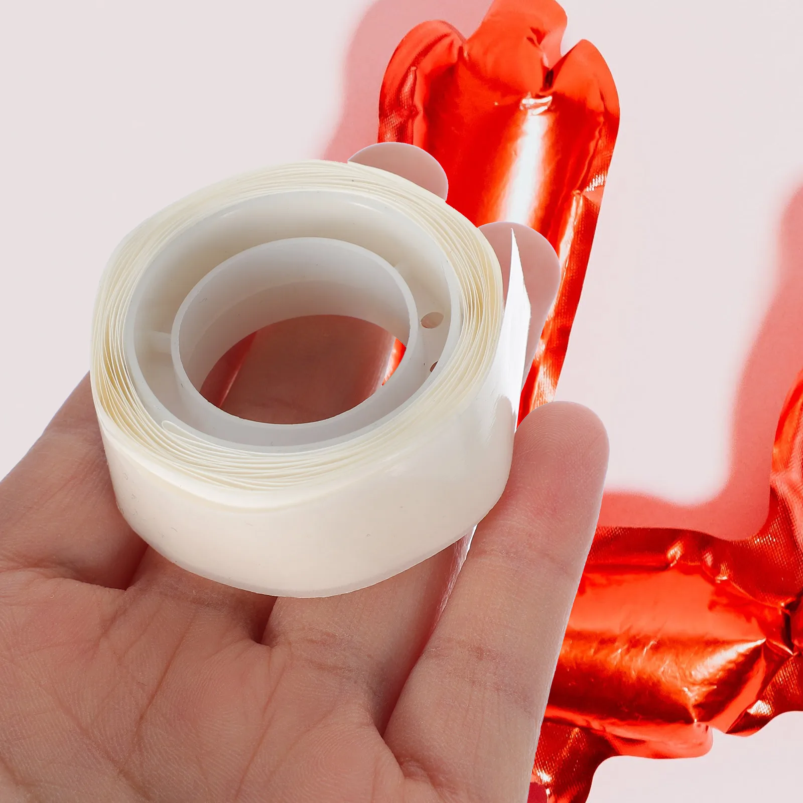 20PCS Balloon Clear Labels Double Sided Adhesive Stickers Removable Points Strong Tape Practical Decor Photos