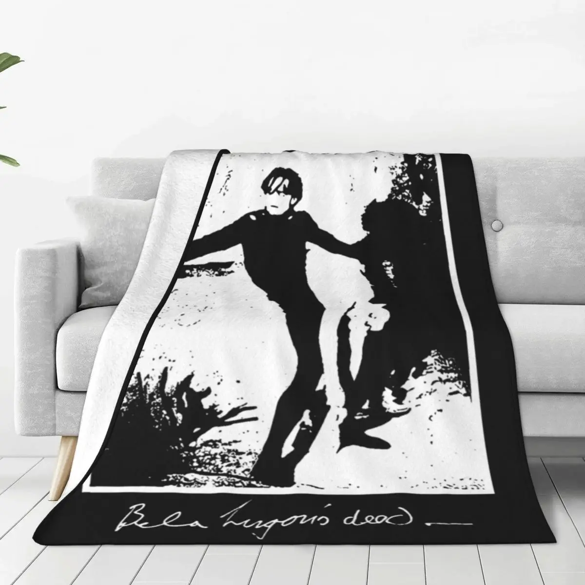 Relax Bauhaus Bela Lugosi's Dead Album Blanket Merch Bed Decorative Black Metal Band Throws And Blankets Super Warm Fleece