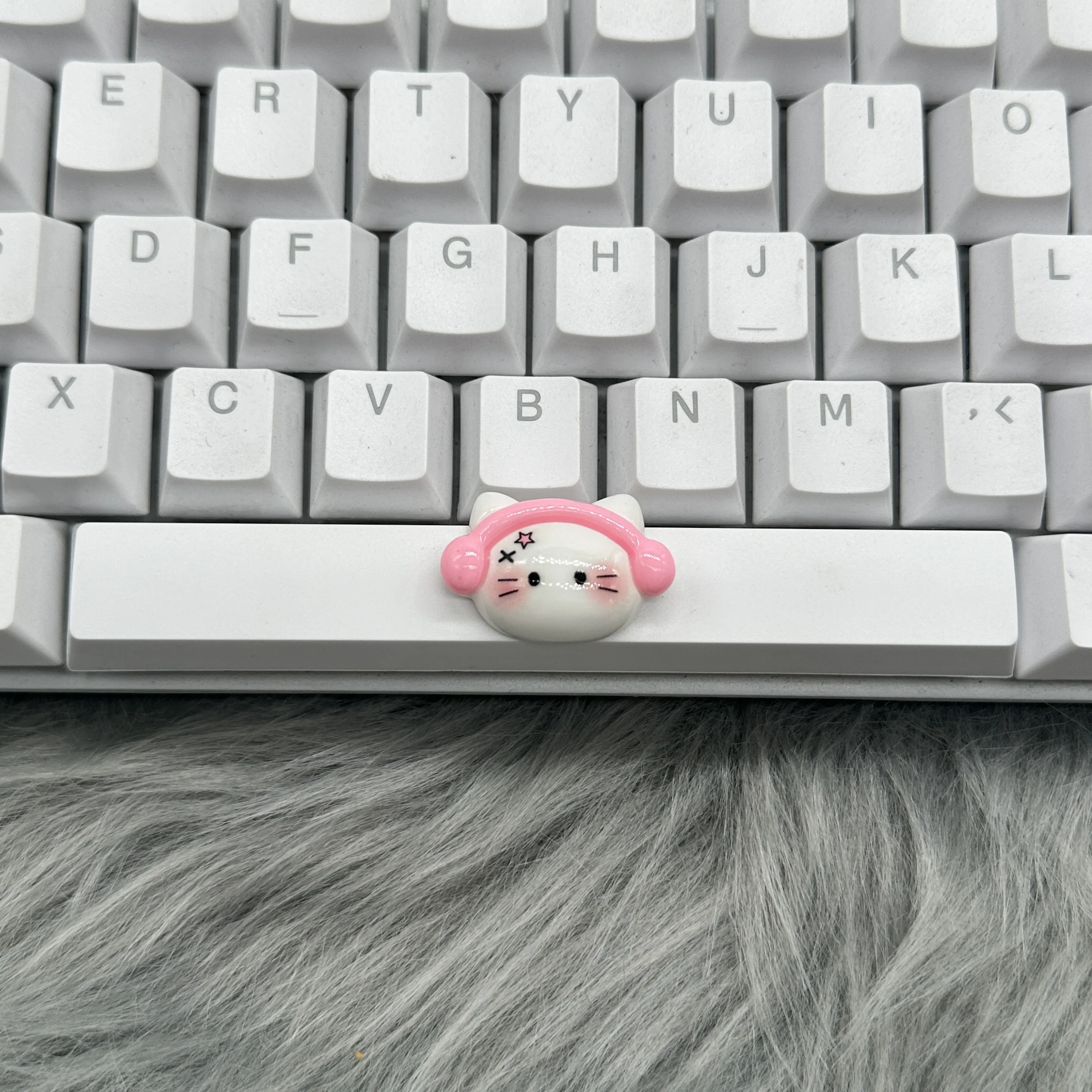 DIY 귀여운 소녀 Keycap 6.25u 스페이스 바 Keycap 기계식 키보드 생일 Keycap 선물 제공
