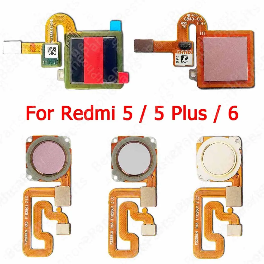 

Finger Print Scanner Return Key Flex Cable For Xiaomi Redmi 5 Plus 6 Fingerprint Sensor New Replacement Spare Parts