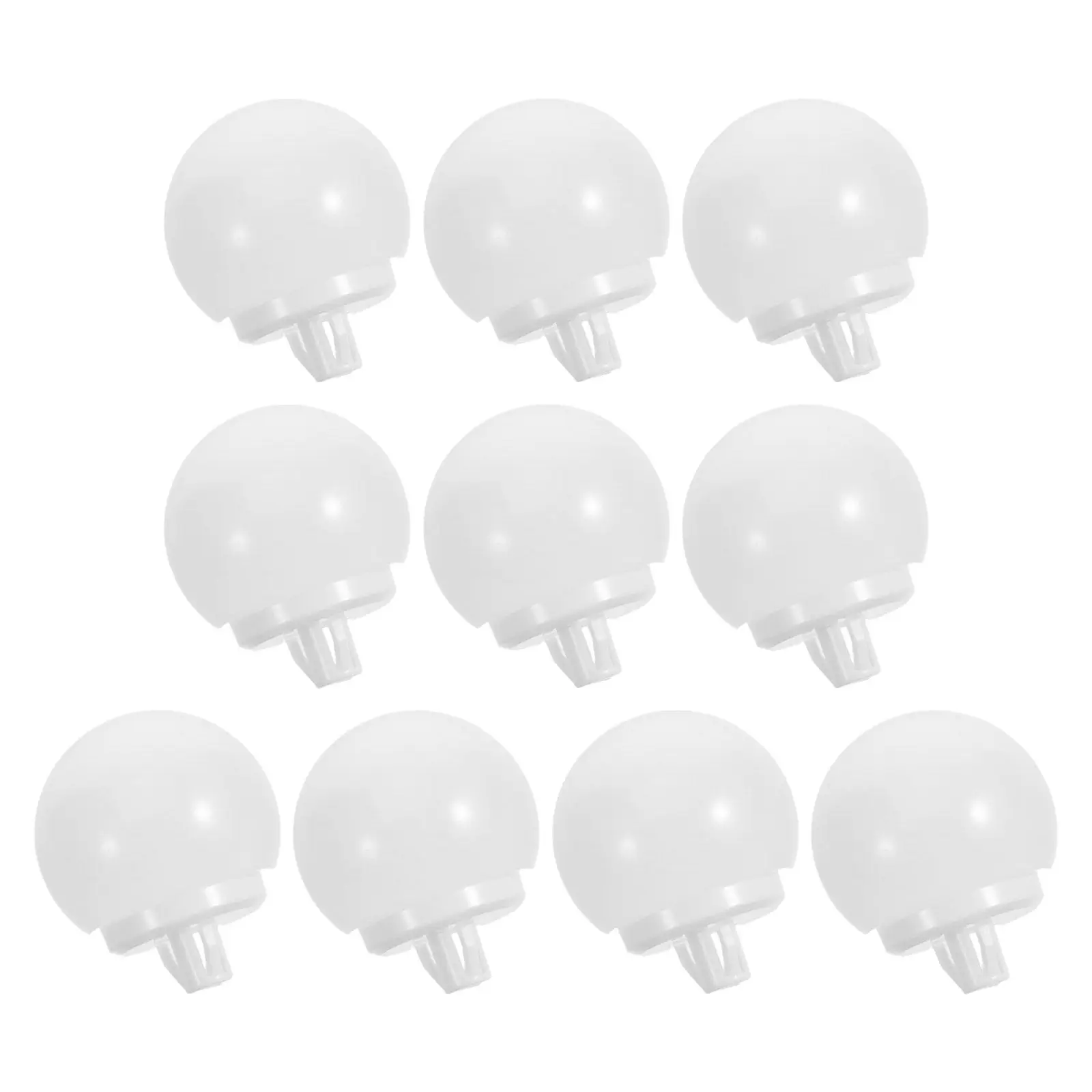 10Pcs LED Bulb Covers Clear Half Sphere Lampshades Transparent Dome Shade Replacement for Mirror Light Fixture