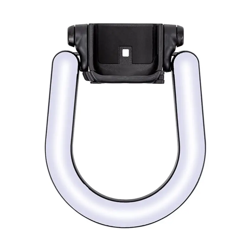 B92B Fill Light for DJI for Osmo Pocket 4, LED Video Lamp Ring for Camera, Auxiliary Light for Vlogging Night Shooting, Black