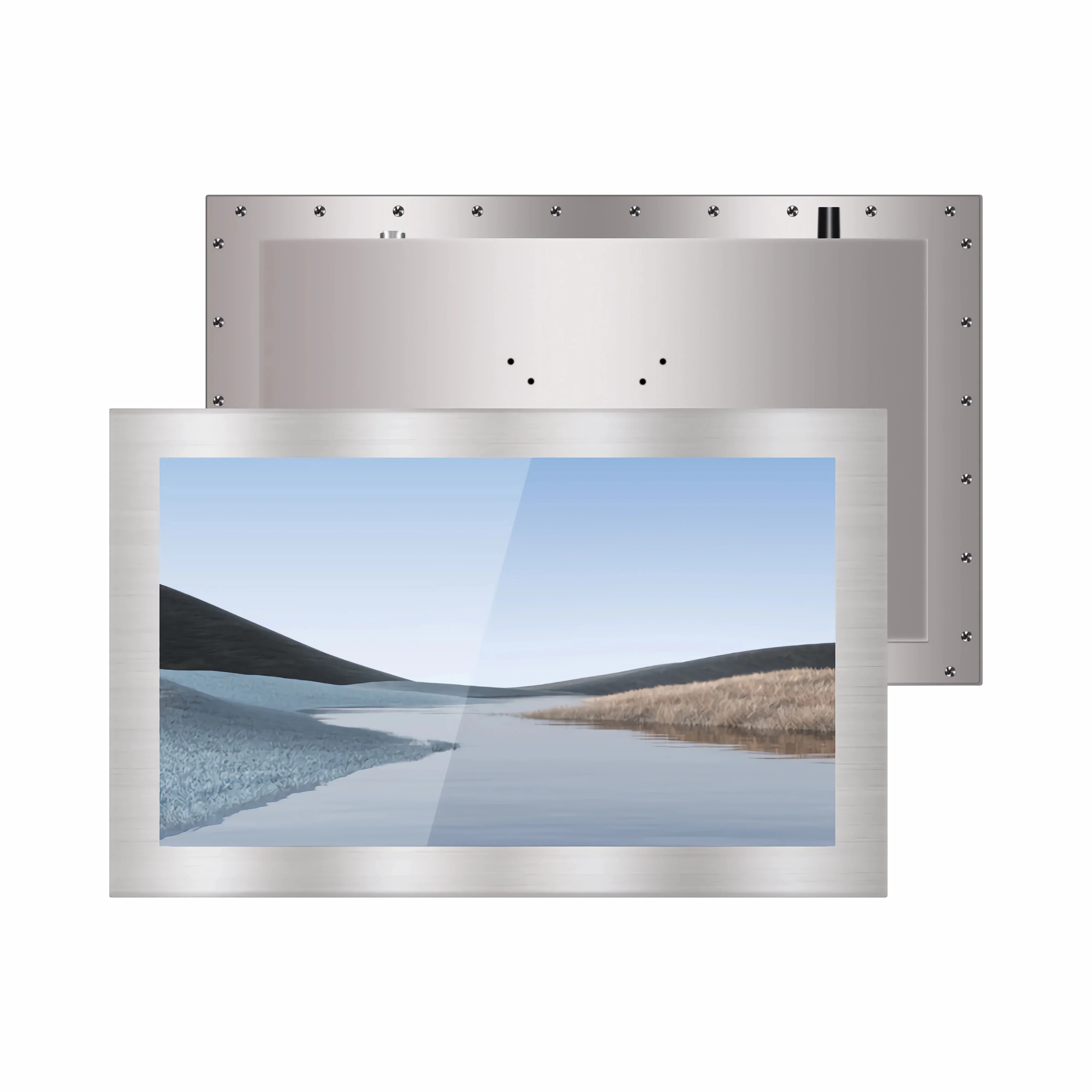 21.5 Inch Stainless Steel IP65/66/67 Fanless Highly Integrated Embedded Industrial Waterproof Panel PC