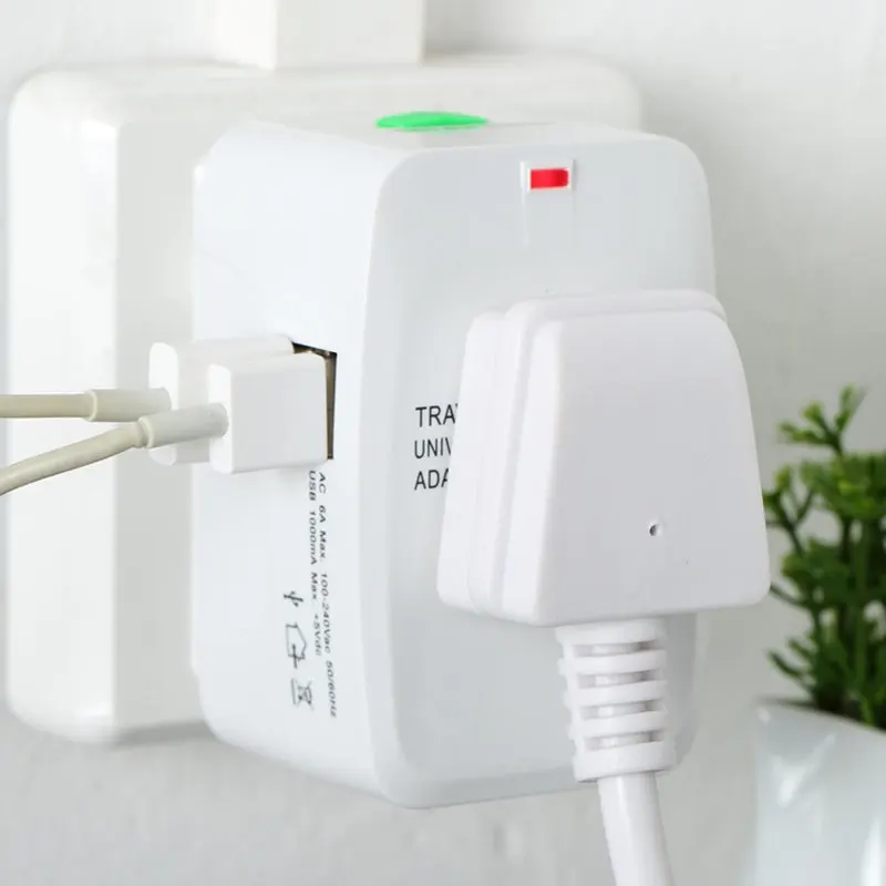 Universal Travel Plug Adapter 2 USB Port World Travel AC Power Charger Adapter AU US UK EU Converter Adapter USB Charger