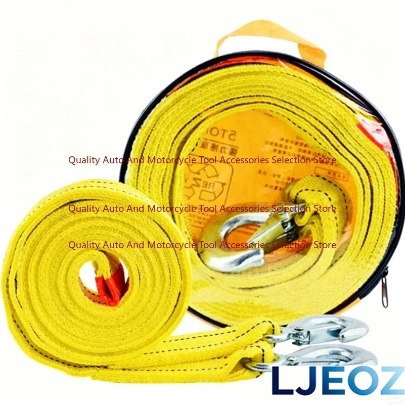 5 Ton 4 Meter Tow Rope For Truck Snatch Strap Off-road Towing Ropes Trailer Winch Cable Belt Car Traction