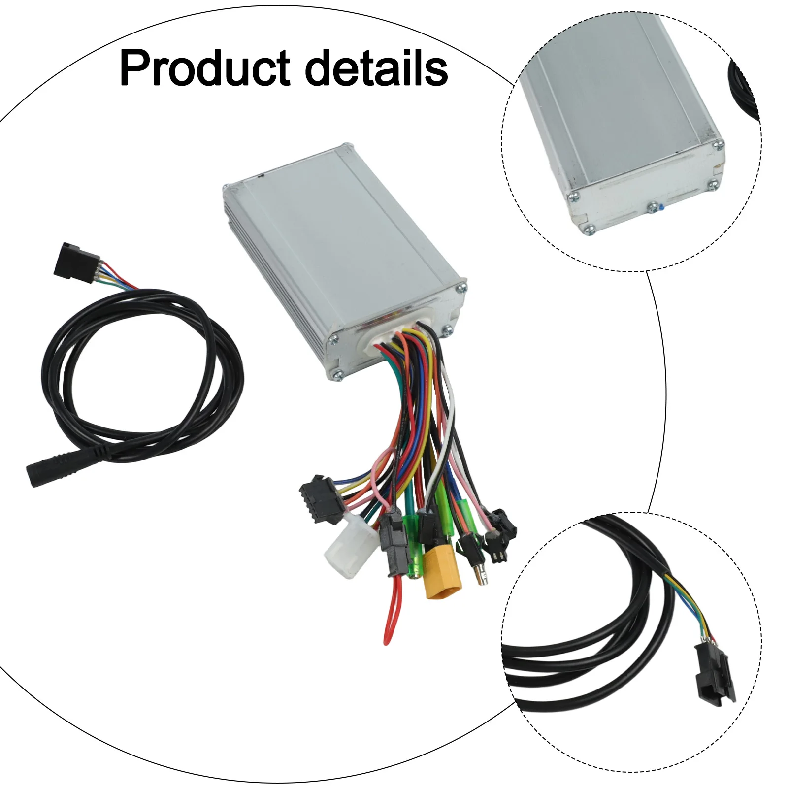 

48V Brushless Controller Aluminum Alloy Controller 1000W Brushless Controller 5 Pin Connector Aluminum Alloy Shell Design