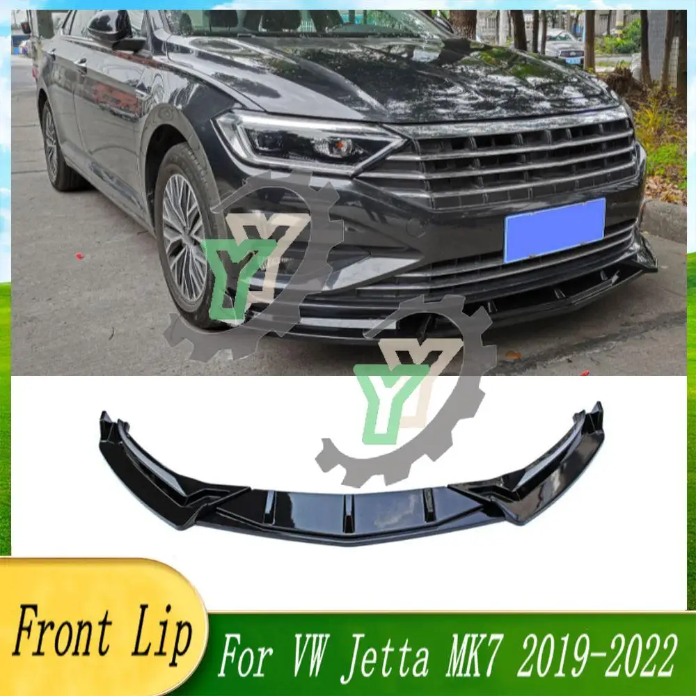 

3PCS Car Front Bumper Lip Spoiler Splitter Diffuser Detachable Body Kit Cover Guard For VW For Jetta MK7 2019 2020 2021 2022