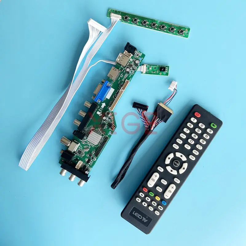 

For LTN140AT27 LTN140AT28 Driver Controller Board DVB Digital Signal 14" 1366*768 Laptop Matrix USB+DHMI+VGA+2AV 40-Pin LVDS Kit