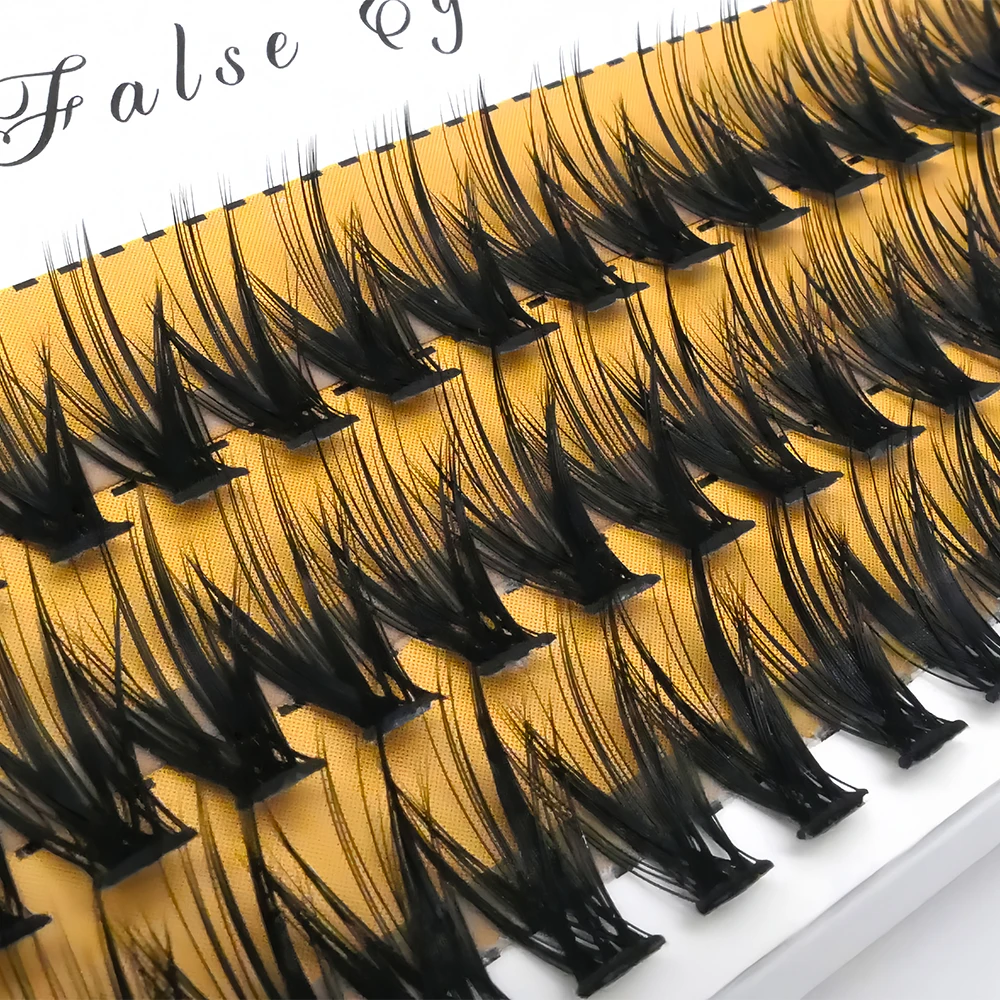 60 Bundles/box Natural Mink Eyelashes C/D Curl Individual Lash Extensions 40D/50D Cluster Lashes Makeup tool Lashes Cilia
