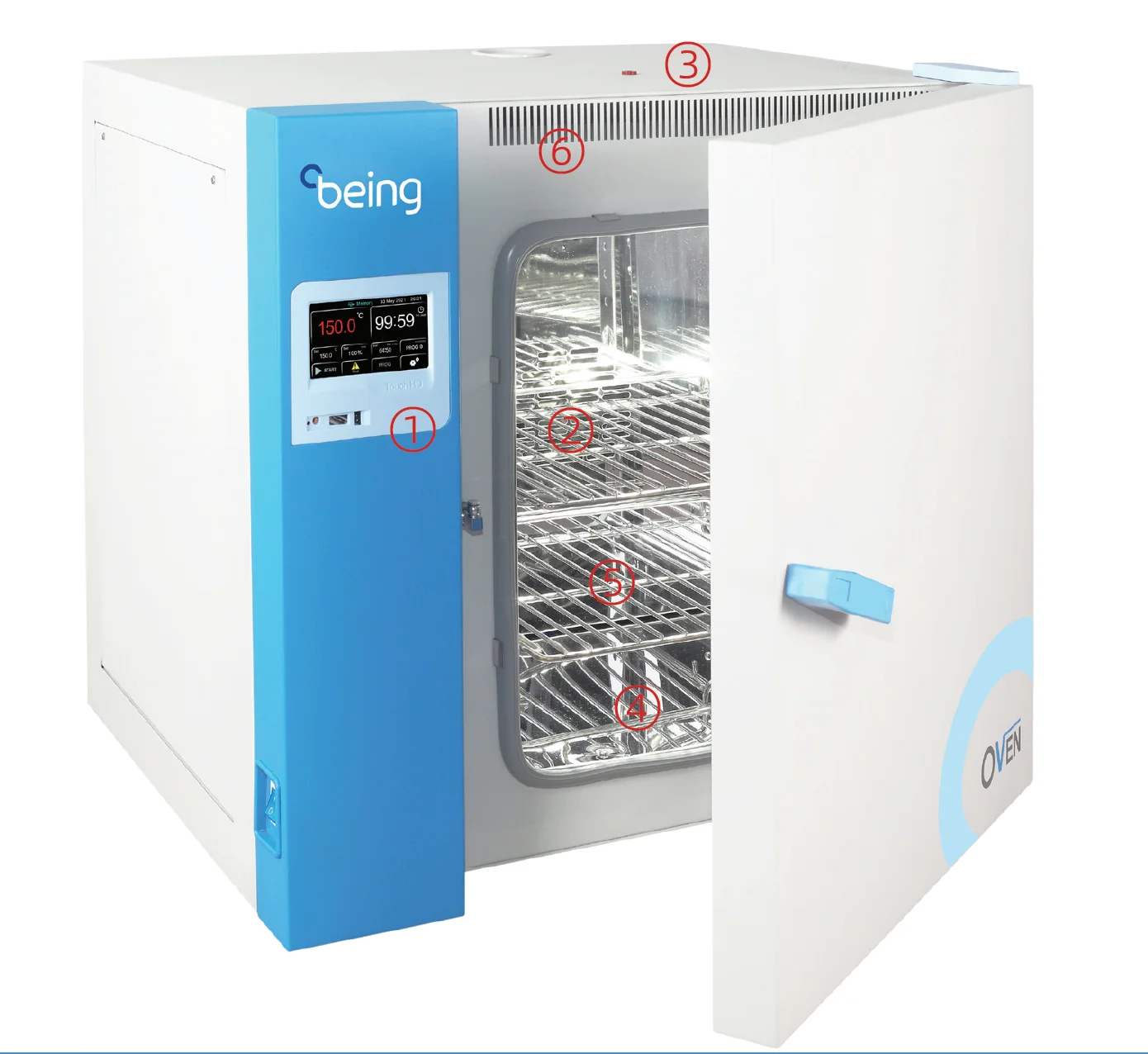

Electrically Heated Natural Convection Oven for Gentle Drying and Heating Precise Temperature Laboratory Heating Equipment