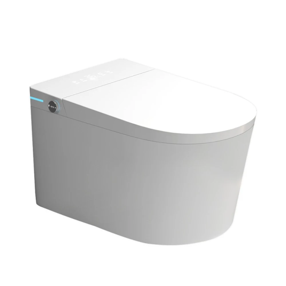 

Luxury P-trap Wall Hung Intelligent WC Elongated Remote Controlled Smart Bidet Toilet X02A