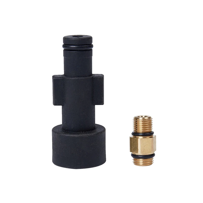 Car Wash Tool Accessory with 1/4 Inch Adapter and Foam Nozzle for High Pressure Washer Units Brass and Plastic Materials Used