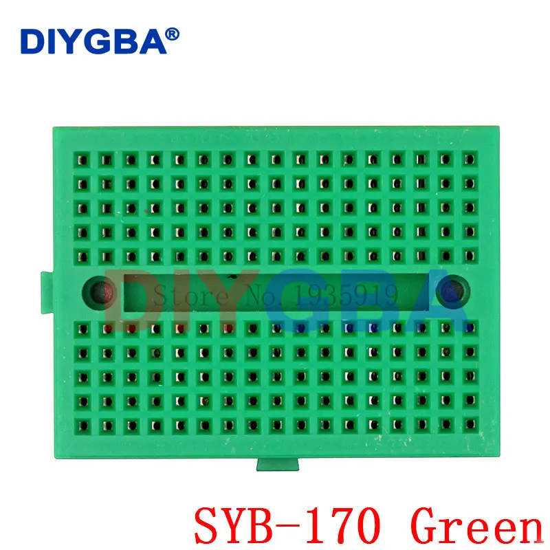 10pcs SYB-170 Mini Solderless Prototype Experiment Test Breadboard 170 Tie-points 35*47*8.5mm for arduino diy kit