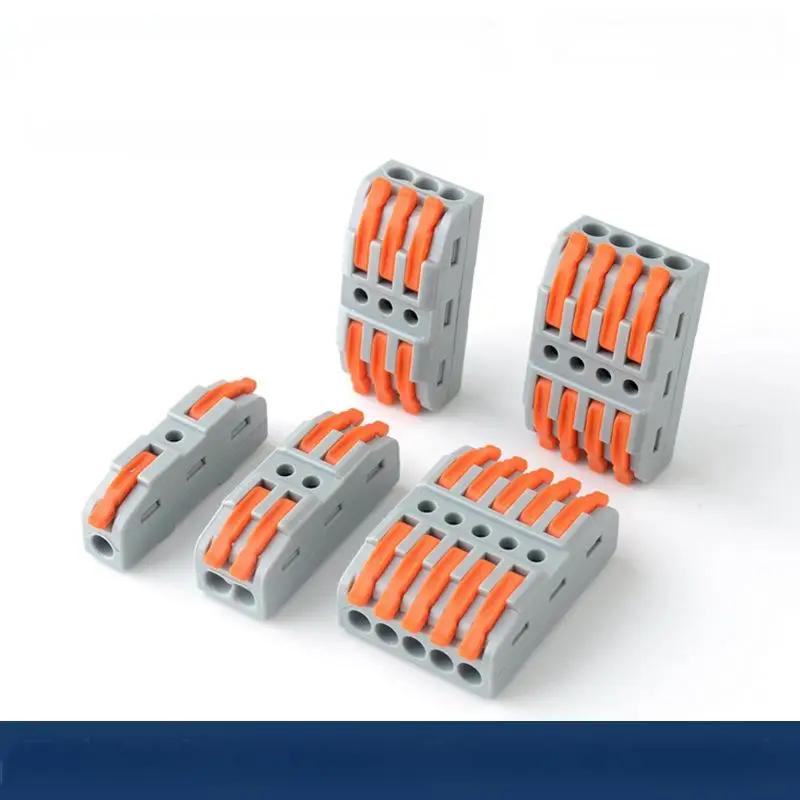 Quick terminal 222 Household junction box universal compact spring plug-in plastic wire connector
