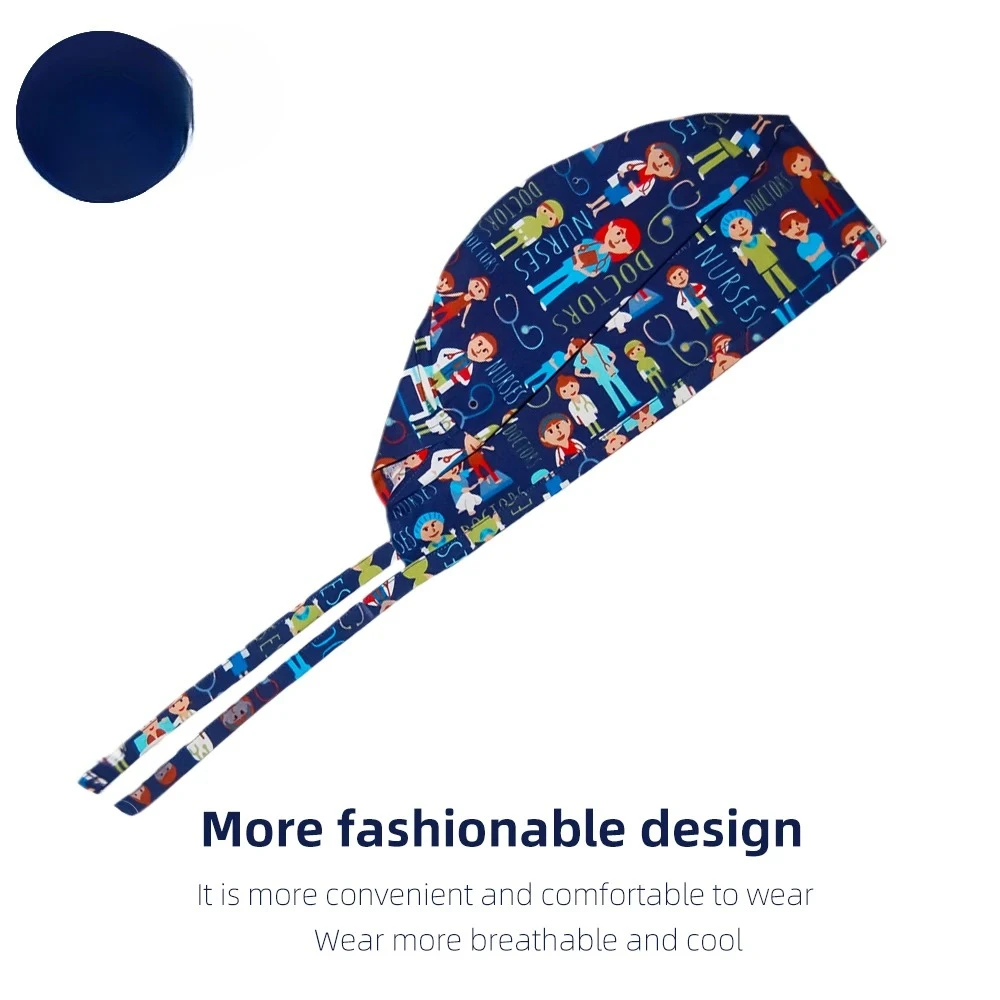 여성 남성 병원 정형외과 수술모 100% 면 통기성 수술용 모자 의료 간호사 의사 작업용 외과의사 2026