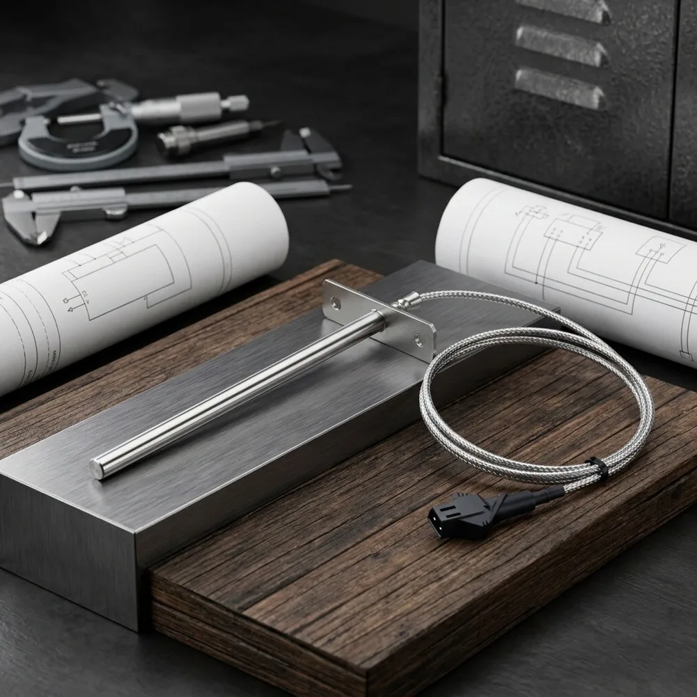 Pellet Grill Thermometer Temperature Probe Sensor Precision Measurement High-grade Materials Real-time Monitoring