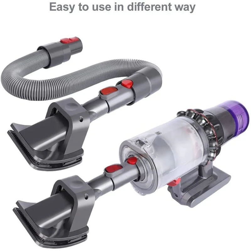 A87Z Pet Grooming Kit , Dog Brush Hair Vacuum Attachment for Dyson V7/8/10/12/15, with Extension Hose and Trigger Lock