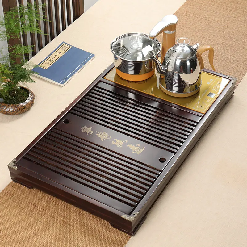 Accessories Table Tea Tray Serving Decorative Glass Pot Office Valet Hospitality Tea Tray Ceremony Tableware Bandejas Teaware