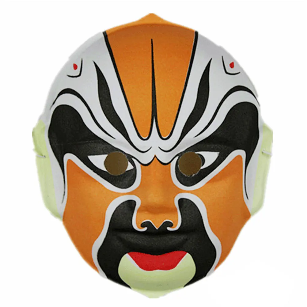 

6Pcs Chinese Opera Mask Set Plastic Suitable for Halloween Cosplay Kids Party Photography Props Party Mask