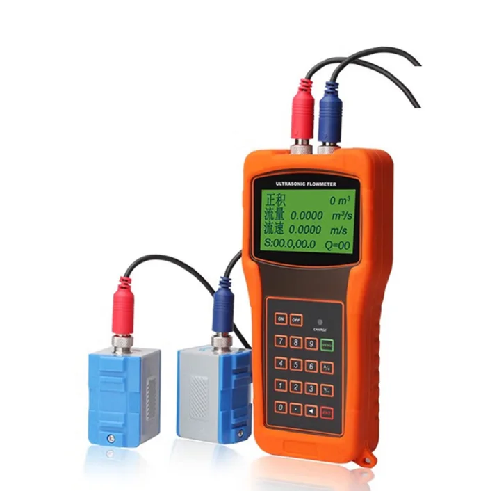 TUF-2000H Handheld Ultrasonic Flow Meter Portable Flowmeter TS-2 DN15-DN100 With Package Case