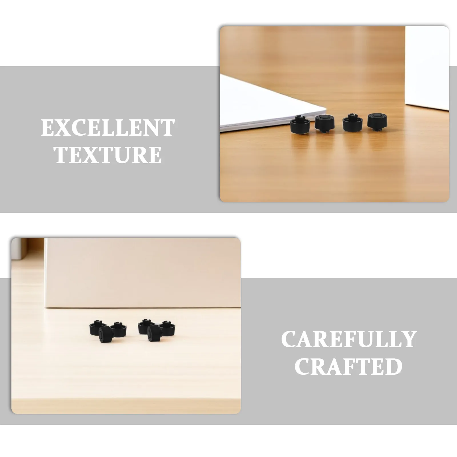 30 Pcs Chassis Foot Pads Computer Case Shock-absorbing Feet for Stability Anti-skid Replacement Black Anti-slip