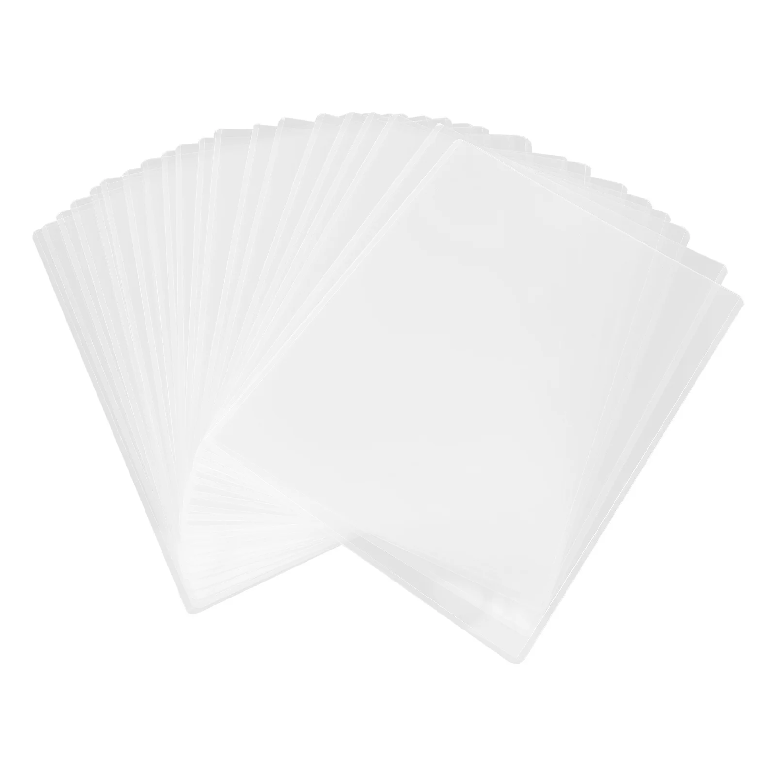 

20Pcs Transparent PVC Clear Plastic Card Case Rigid Hard Sheet Sleeves Photo Document Holder Oversized Card Protectors Trading