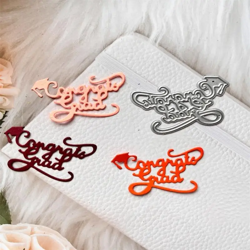 R66A Wisuda Selamat Pemotongan Cutting Dies Scrapbooking Stensil Metal Die Cuts Kartu Embossing Diy Foto Album Template Cetakan
