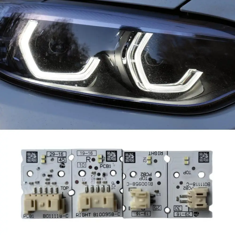 White LED Lightsource Angel Eyes For BMW M2 2 Series DRL F22 F23 F87 MS Motorsport Daytime Running Light 63117494851 63117494852