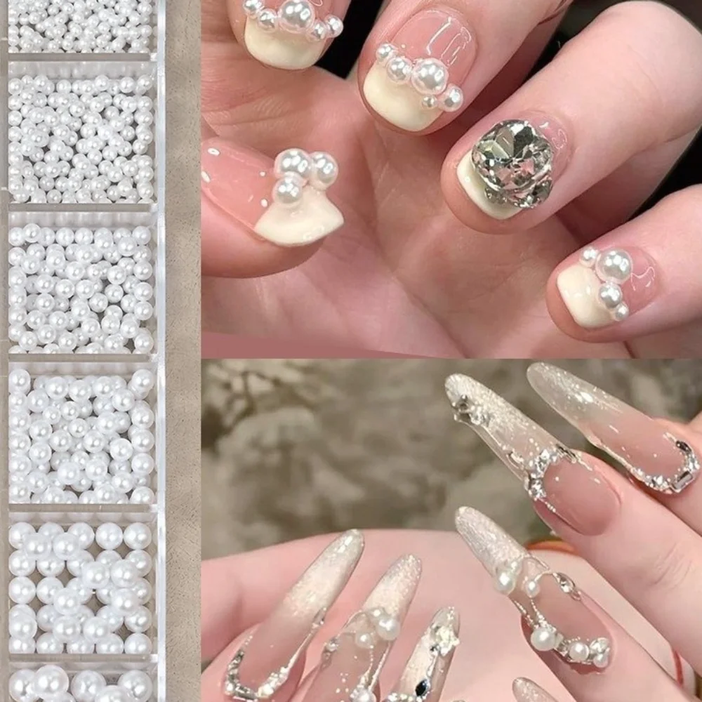 3D Nail Rhinestone Christmas Red Pearlescent Colorful Nail Charms Mixed Size Christmas Green Nail Art Rhinestones DIY Decoration