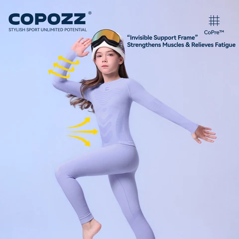 COPOZZ Детский лыжный комплект термобелья из нейлона