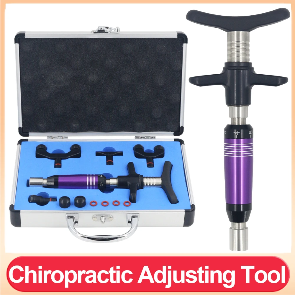 

Chiropractic Adjusting Tool 4 Heads Pain Relief Therapy Spinal And Bone Correction Joint Spine Correction Home Use Device