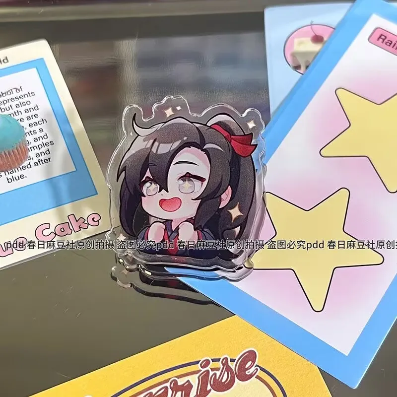 ПП-зажим Q-версии «Magic Master», двусторонний акриловый зажим для заметок, Wei Ying, зажим для хранения мультфильмов LAN Zhan, материалы для студентов