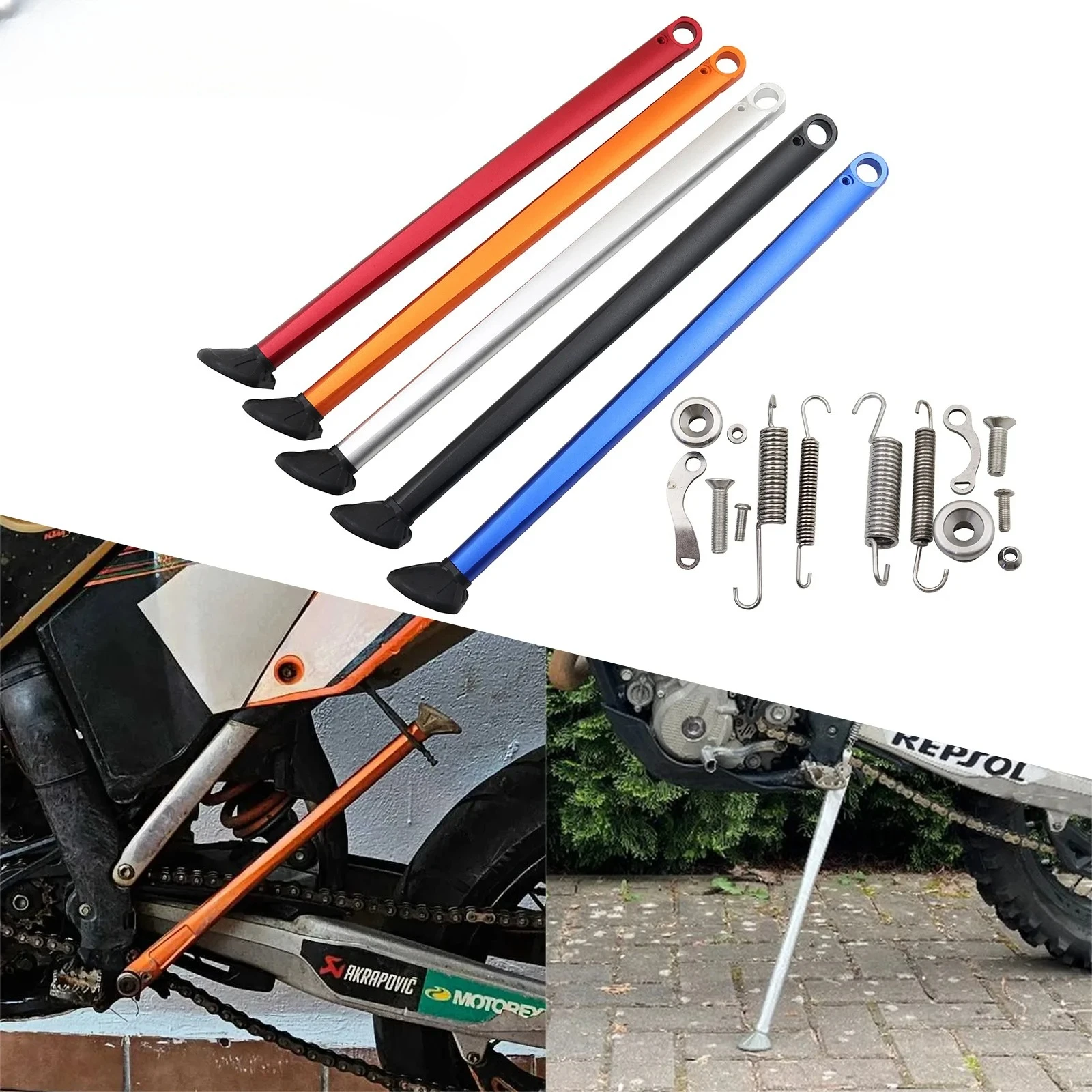 

Motorcycle Kickstand Side Stand Kickstand Spring For KTM SX SXF XC XCF XCW XCFW EXC EXCF 150-300 350 400 450 500 530 2008-2023