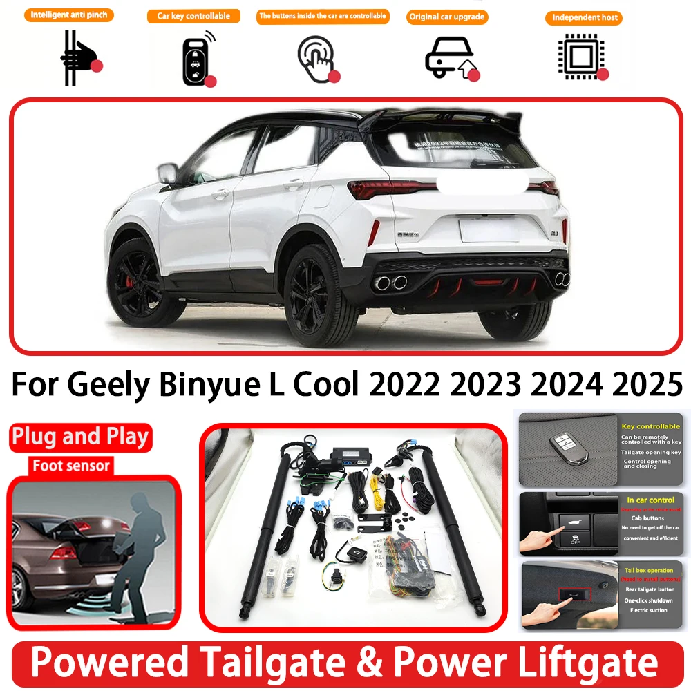 for Geely Binyue L Cool 2022 2023 2024 2025 OEM Plug and Play Auto Powered Tailgate Power Liftgate Rear Trunk Opener System