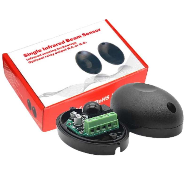 광전 센서 범용 야외 적외선 빔 센서 슬라이딩 도어 오프너 액세서리 24V 1 쌍 송신기 및 수신기