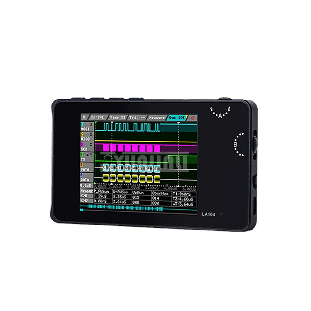 

DSO LA104 Digital Logic Analyzer Kit 2.8" Screen 4 Channels Oscilloscope SPI I2C UART Programmable 100MHz Max Sampling Rate