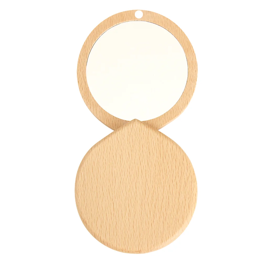 

Dresser Mini Mirror Pocket Small Makeup Portable The Circle Child Women's