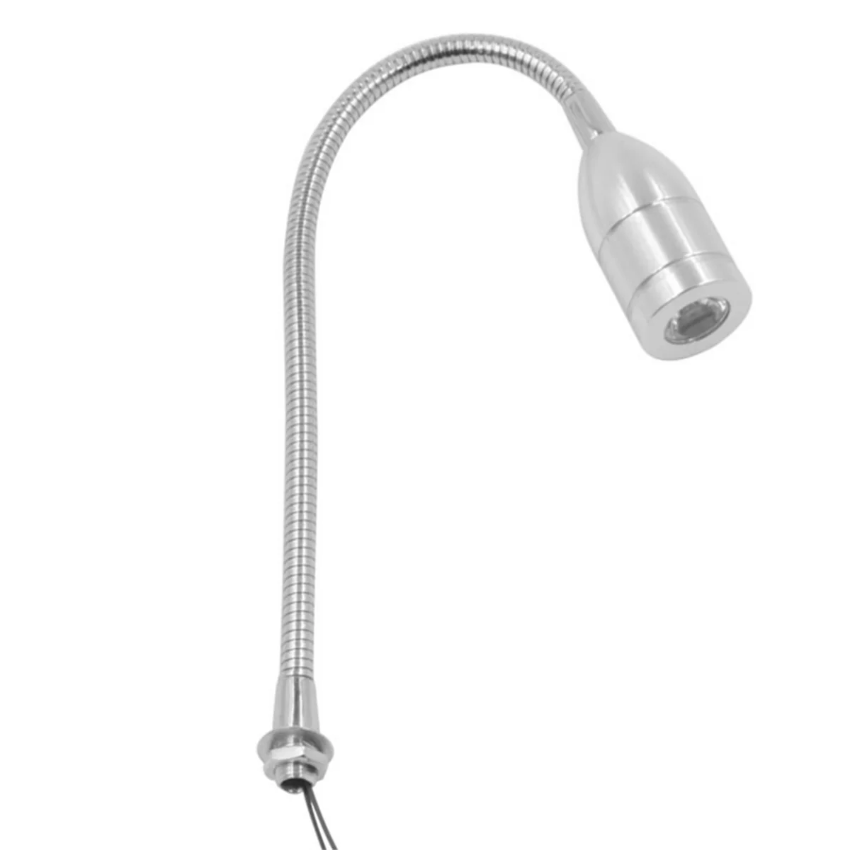 EULM 3WAC 12 В 24 В светодиодный светильник для инструментов, гибкий 30 см светодиодный рабочий светильник для мастерской, серебристый для станков с ЧПУ, сварочный аппарат