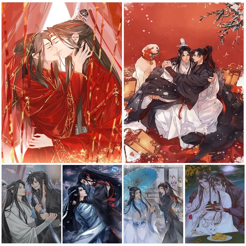 

Mo Dao Zu Shi Diamond Art Cross Stitch Kit Anime Characters Diamond Painting Kit Bedroom Decor Christmas Birthday Gift YG4711