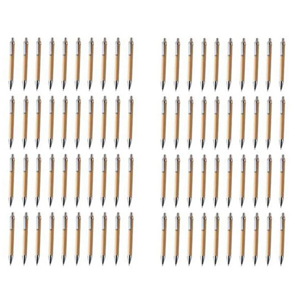 

Набор шариковых ручек A46M-80Pcs, бамбуковые шариковые ручки, канцелярские товары для офиса и школы, ручки и принадлежности для письма, подарки