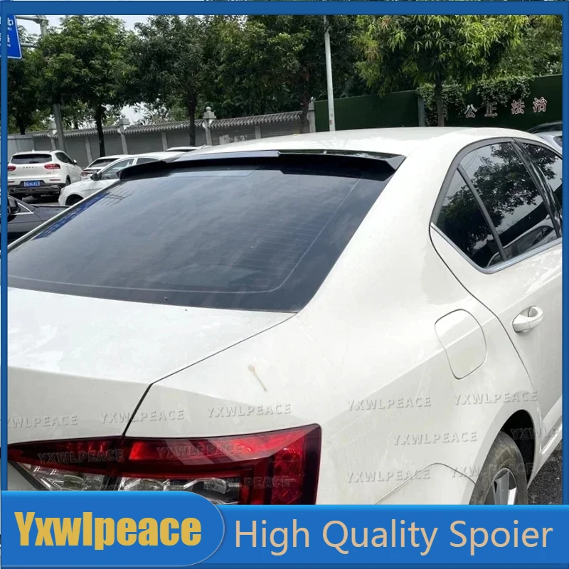 

For Skoda Octavia Spoiler 2015 2016 2017 2018 2019 2020 ABS Plastic Primer Color Rear Window Roof Spoiler Car Accessories