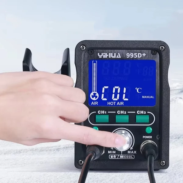 

YIHUA 995D+ Iron Soldering Station With Air Gun Soldering Station For Solder