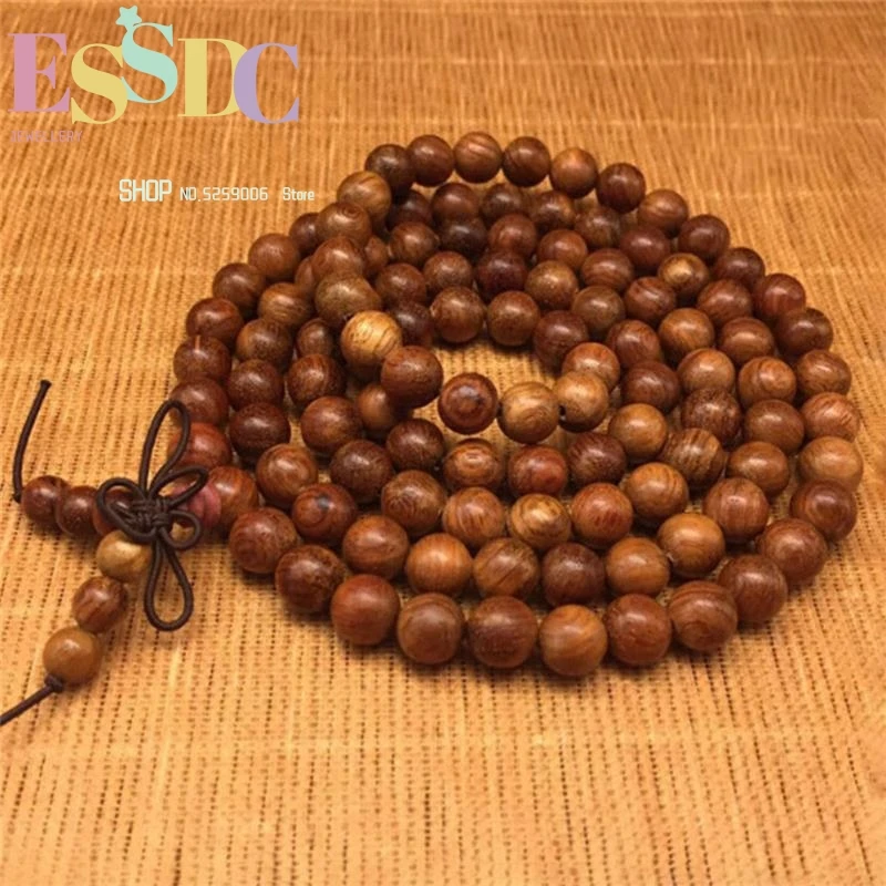 Wholesale Burma Grass Flower Pear Wood Prayer Beads Bracelet 108 Mala  String Hot Sale Shops Gift Popular Hand Ornaments