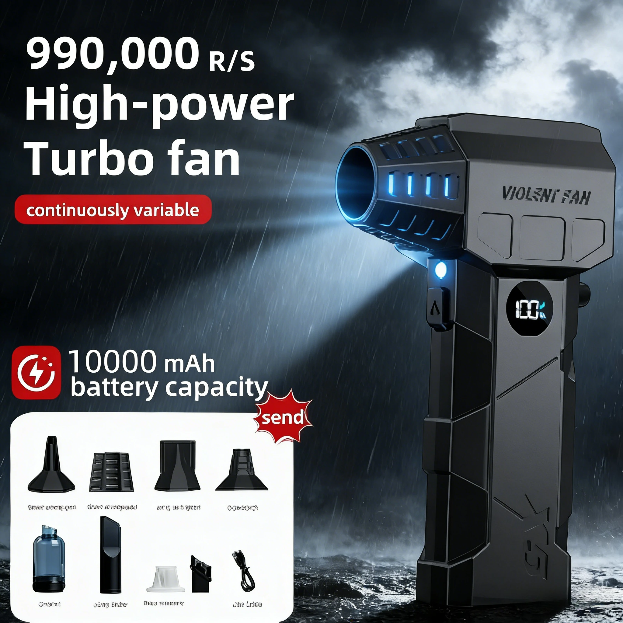 

X5 Turbo Fan Pro | Бесщеточный ветер 240 Вт + 57 м/с Typhoon — идеально подходит для чистки китайского новогоднего!