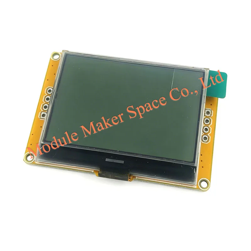 LCD12864 128*64 Dot Matrix LCD Display Module 4-Wire SPI, 3.3V-5V, STN 6 O'clock Viewing White/Yellow LED Backlight, LCD Screen