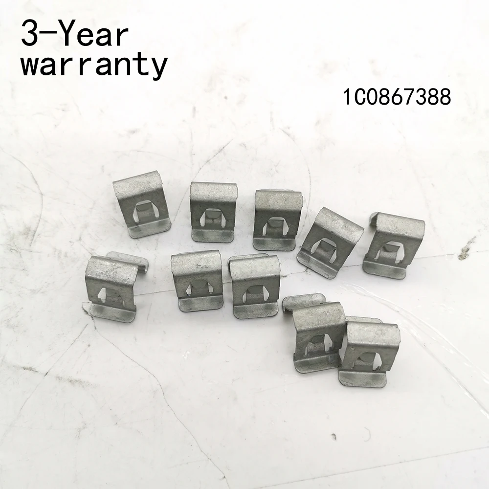 10Pcs Center console baffle clip 1C0867388 For VW Bora Caddy Golf Jetta Passat Phaeton T-Corss Tiguan Touran Touareg Multivan