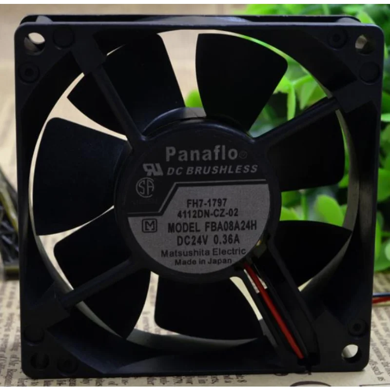 

New CPU Cooler Fan for Panaflo FBA08A24H 24V 0.36A Frequency Converter Cooling Fan 80*80*25MM