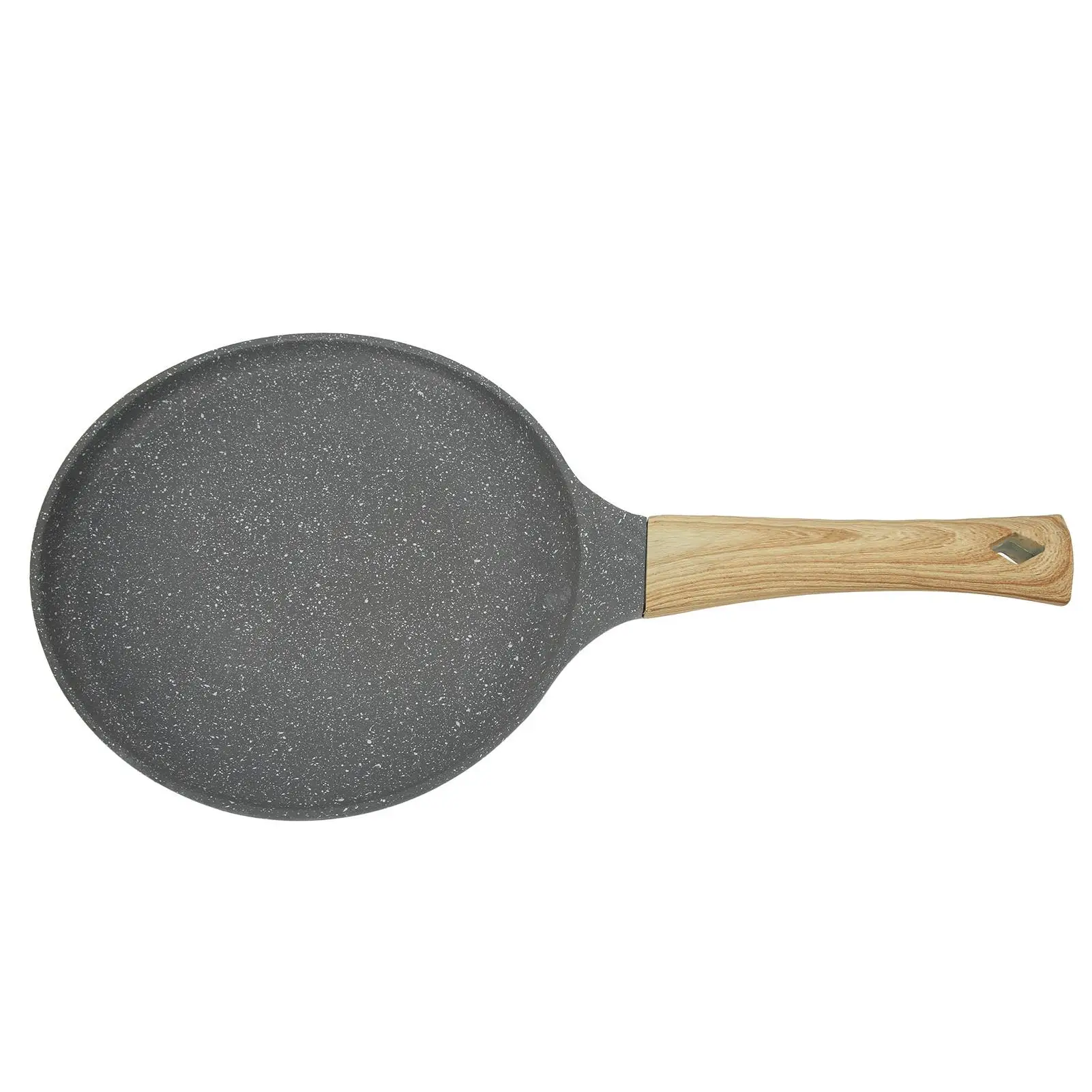 

Flat Bottom Frying Pan with Handle Even Heating Cooking Kitchen Tool for Hot for