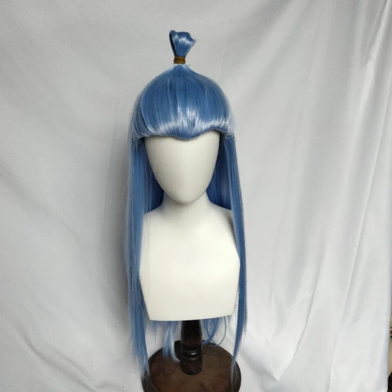 Nezha: The Demonic Child Descends - Ao BingcosWig with mixed blue and purple hair, ancient style beauty tipcosplayLong Straight